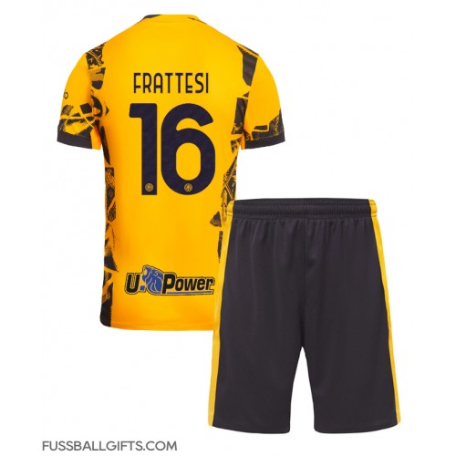 Inter Milan Davide Frattesi #16 Fußballbekleidung 3rd trikot Kinder 2024-25 Kurzarm (+ kurze hosen)